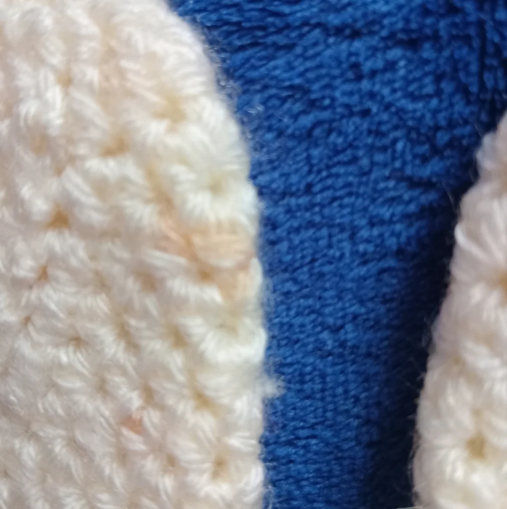Handmade Cream Crochet Baby Mittens